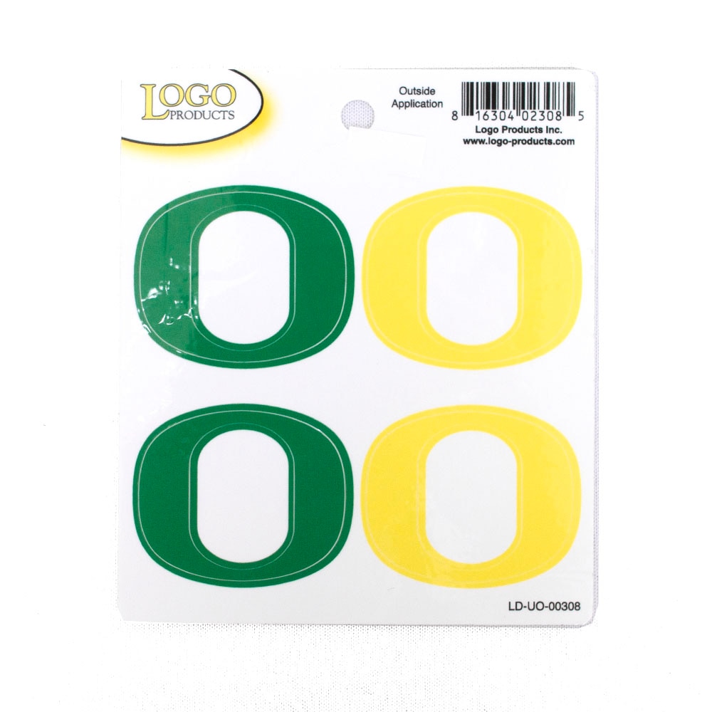 Classic Oregon O, Green, Decal/Sticker, Home & Auto, Logo Product, Four-Plexi, Sheet, 863920